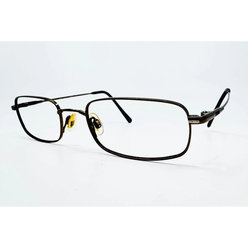 IZOD Eyeglasses Mens Brown Rectangular Metal Frame 51-19-140 44863